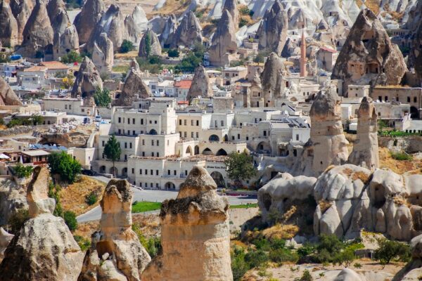 Goreme,,Nev?ehir,,Turkey,-,September,15,,2009:,Traditional,Cappadocian,Architecture.